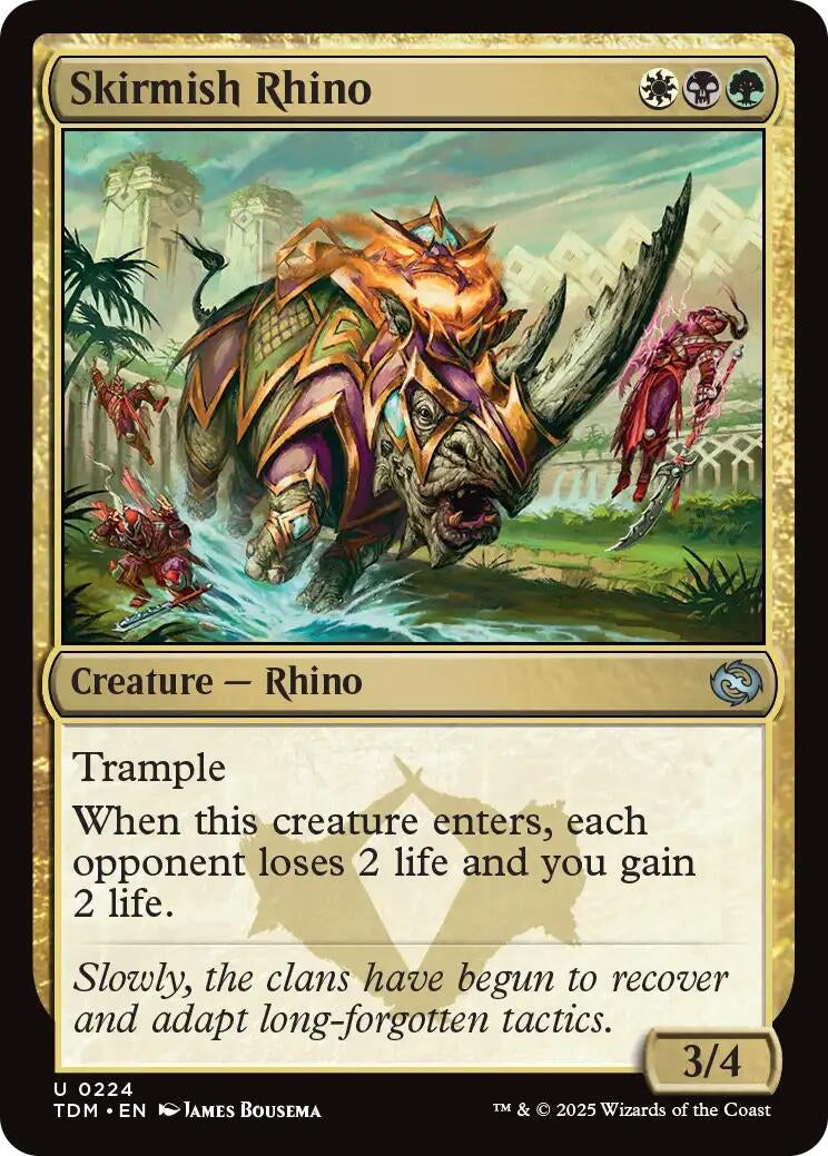 Image for Skirmish Rhino (Tarkir: Dragonstorm) (224) - Magic: The Gathering