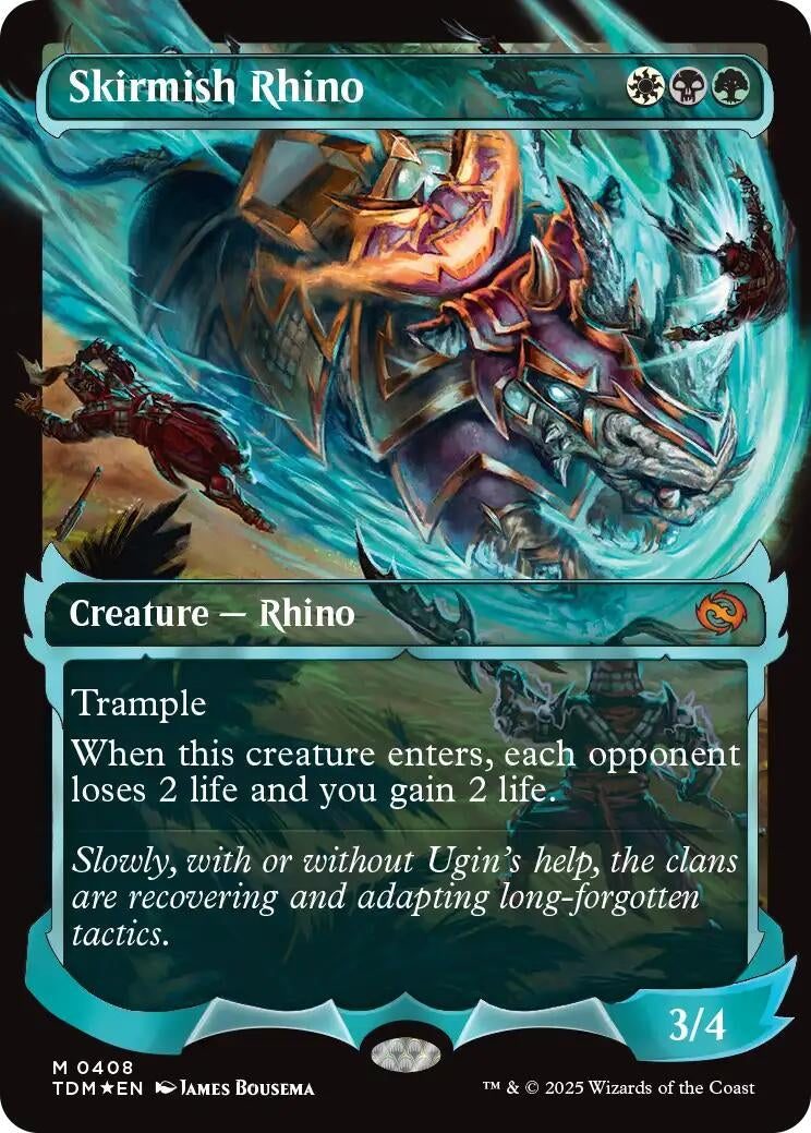 Image for Skirmish Rhino (Showcase) (Tarkir: Dragonstorm) (408) - Magic: The Gathering