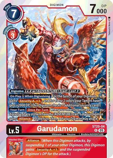 Image for Garudamon (ST-20) (ST20-04 R) - Digimon Card Game