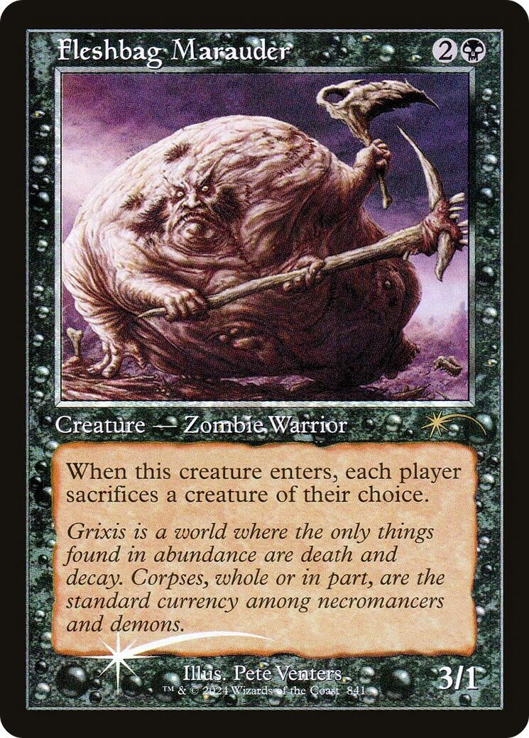 Image for Fleshbag Marauder (841) (Retro Frame) (Secret Lair Drop Series) (841) - Magic: The Gathering