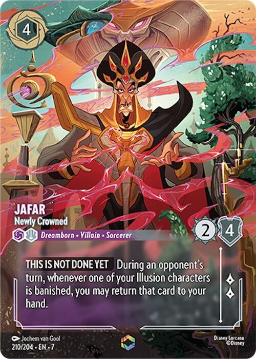 Image for Jafar - Newly Crowned (Enchanted) (Archazia's Island) (210/204) - Disney Lorcana