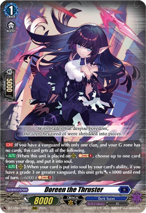 Image for Doreen the Thruster (DZ-BT06: Generation Dragenesis) (DZ-BT06/008EN) - Cardfight Vanguard
