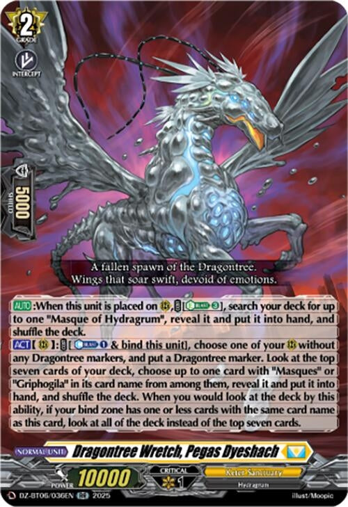 Image for Dragontree Wretch, Pegas Dyeshach (DZ-BT06: Generation Dragenesis) (DZ-BT06/036EN) - Cardfight Vanguard