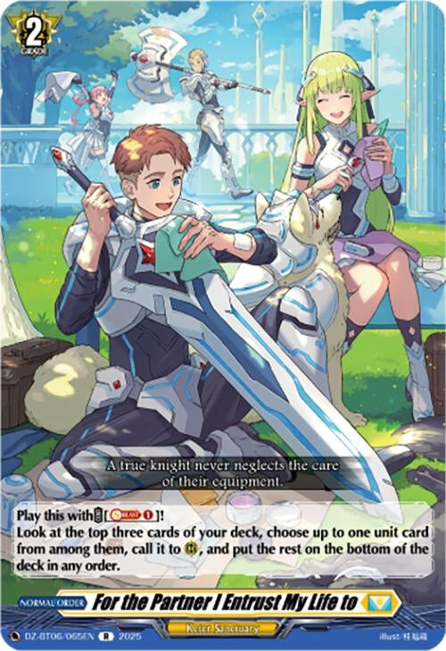 Image for For the Partner I Entrust My Life to (DZ-BT06: Generation Dragenesis) (DZ-BT06/065EN) - Cardfight Vanguard