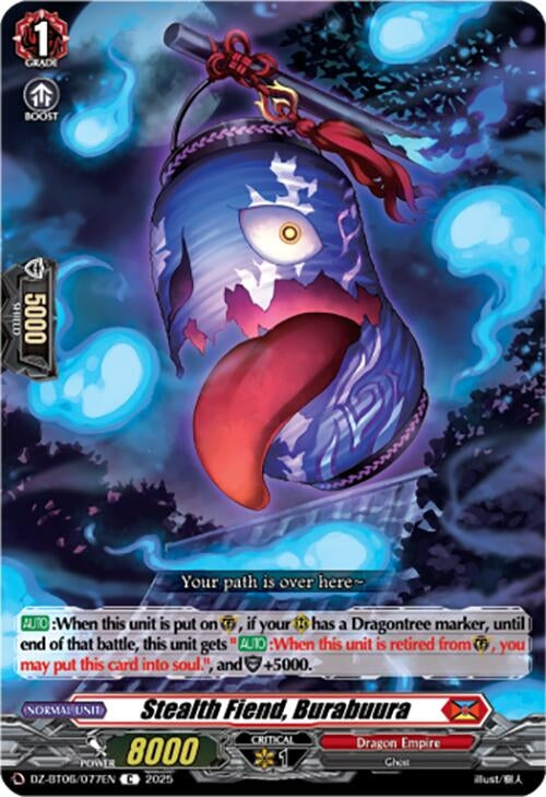 Image for Stealth Fiend, Burabuura (DZ-BT06: Generation Dragenesis) (DZ-BT06/077EN) - Cardfight Vanguard