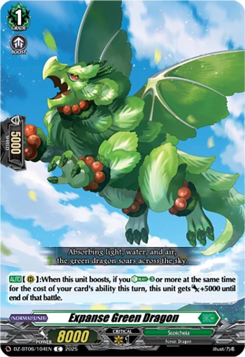 Image for Expanse Green Dragon (DZ-BT06: Generation Dragenesis) (DZ-BT06/104EN) - Cardfight Vanguard
