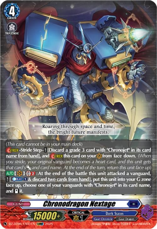 Image for Chronodragon Nextage (EXRRR) (DZ-BT06: Generation Dragenesis) (DZ-BT06/EX01EN) - Cardfight Vanguard