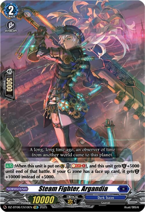 Image for Steam Fighter, Argandia (EXC) (DZ-BT06: Generation Dragenesis) (DZ-BT06/EX10EN) - Cardfight Vanguard