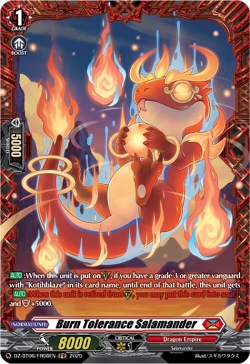 Image for Burn Tolerance Salamander (FR) (DZ-BT06: Generation Dragenesis) (DZ-BT06/FR08EN) - Cardfight Vanguard