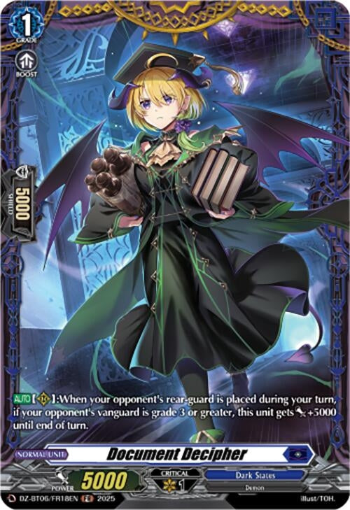 Image for Document Decipher (FR) (DZ-BT06: Generation Dragenesis) (DZ-BT06/FR18EN) - Cardfight Vanguard