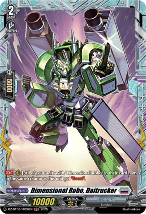 Image for Dimensional Robo, Daitrucker (FR) (DZ-BT06: Generation Dragenesis) (DZ-BT06/FR26EN) - Cardfight Vanguard