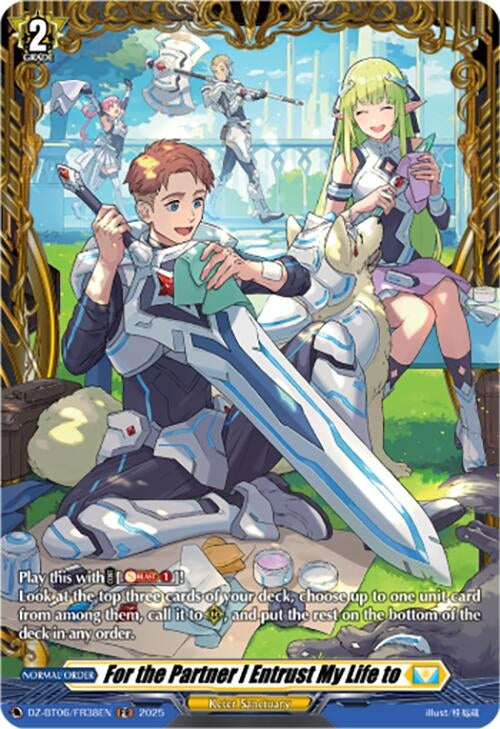 Image for For the Partner I Entrust My Life to (FR) (DZ-BT06: Generation Dragenesis) (DZ-BT06/FR38EN) - Cardfight Vanguard