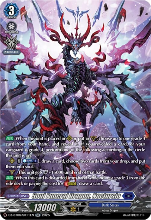 Image for Soul Funeral Dragon, Noctursio (SR) (DZ-BT06: Generation Dragenesis) (DZ-BT06/SR11EN) - Cardfight Vanguard