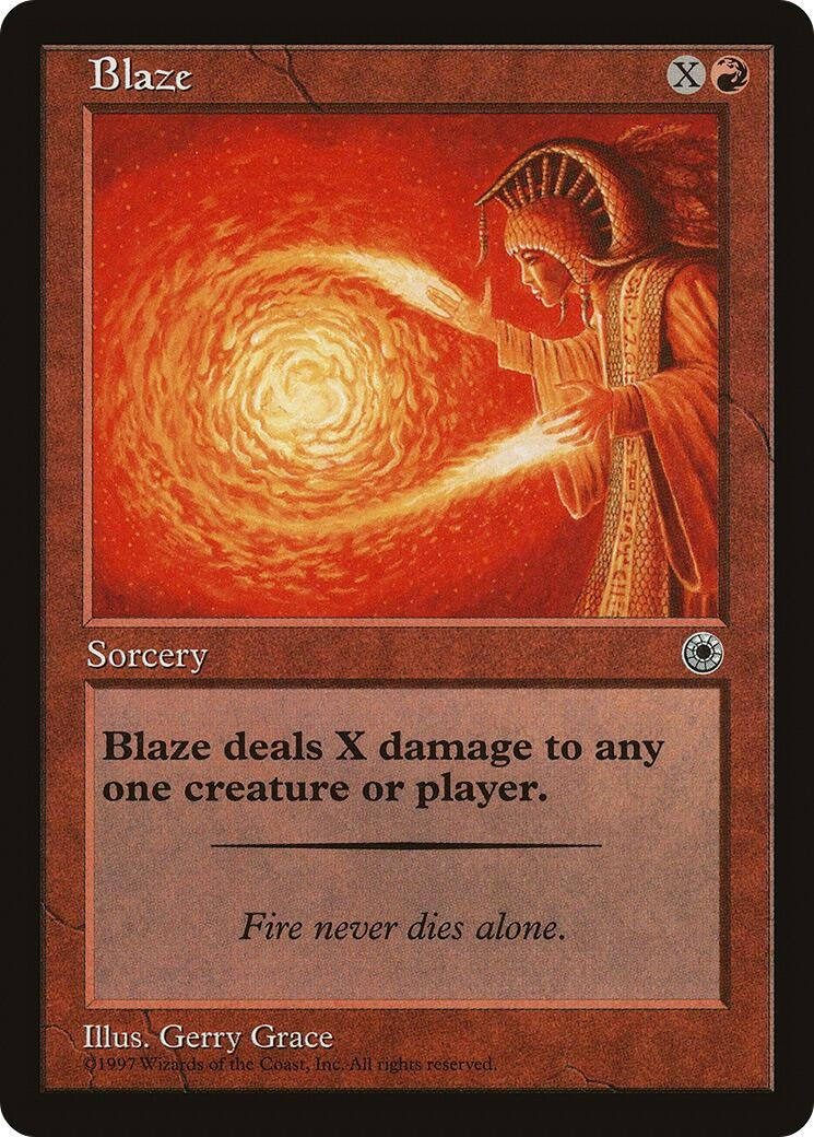 Image for Blaze (Flavor Text) (Portal) - Magic: The Gathering