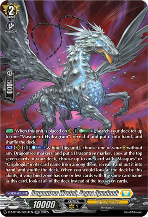 Image for Dragontree Wretch, Pegas Dyeshach (SR) (DZ-BT06: Generation Dragenesis) (DZ-BT06/SR31EN) - Cardfight Vanguard