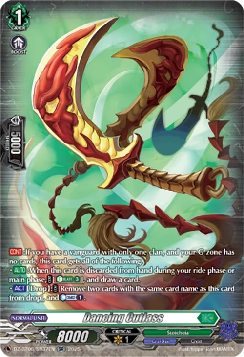 Image for Dancing Cutlass (SR) (DZ-BT06: Generation Dragenesis) (DZ-BT06/SR37EN) - Cardfight Vanguard