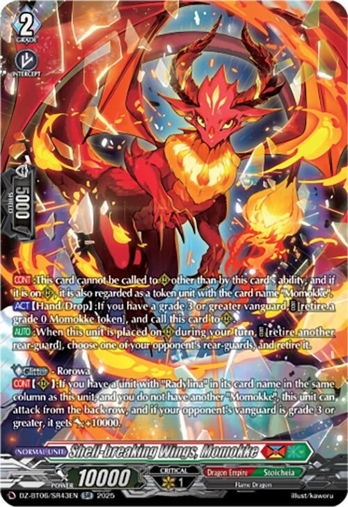 Image for Shell-breaking Wings, Momokke (SR) (DZ-BT06: Generation Dragenesis) (DZ-BT06/SR43EN) - Cardfight Vanguard