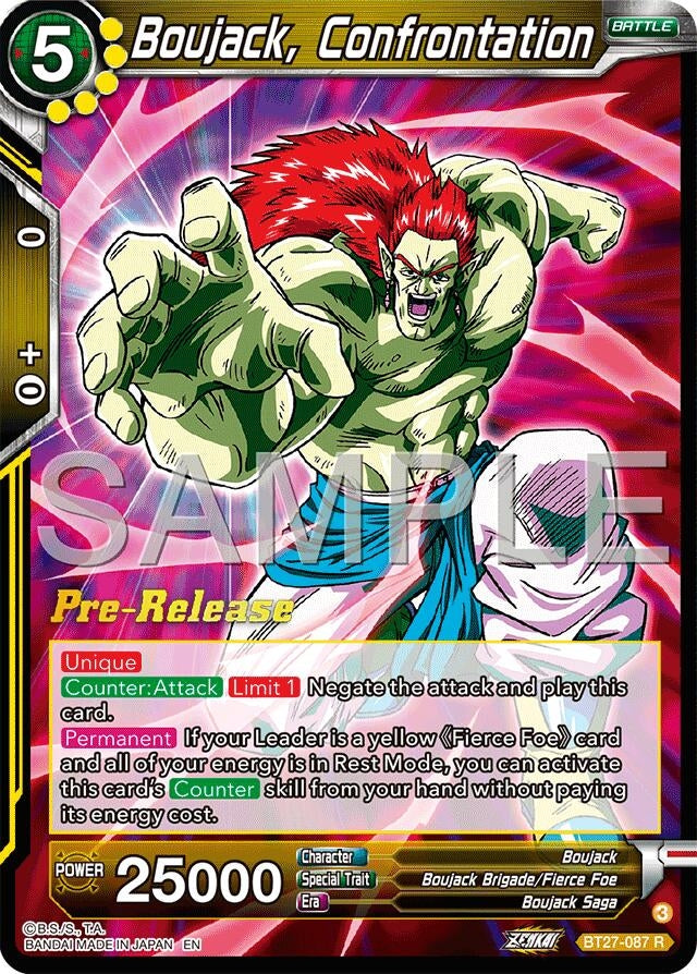 Image for Boujack, Confrontation (History of Z Pre-Release Cards) (BT27-087) - Dragon Ball Super: Masters