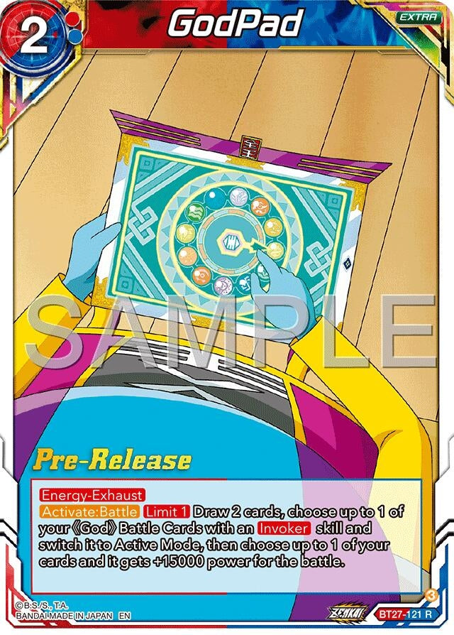 Image for GodPad (History of Z Pre-Release Cards) (BT27-121) - Dragon Ball Super: Masters
