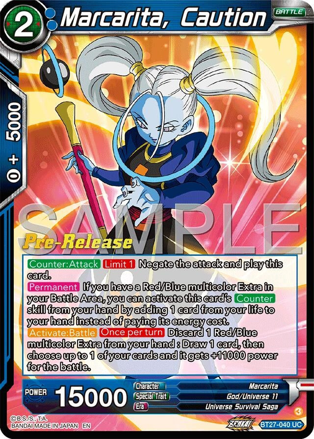 Image for Marcarita, Caution (History of Z Pre-Release Cards) (BT27-040) - Dragon Ball Super: Masters