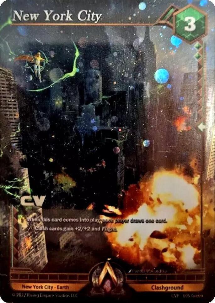 Image for New York City (Collectors Vault Promo) (Alpha Clash Promo Cards) (CVP-005) - Alpha Clash