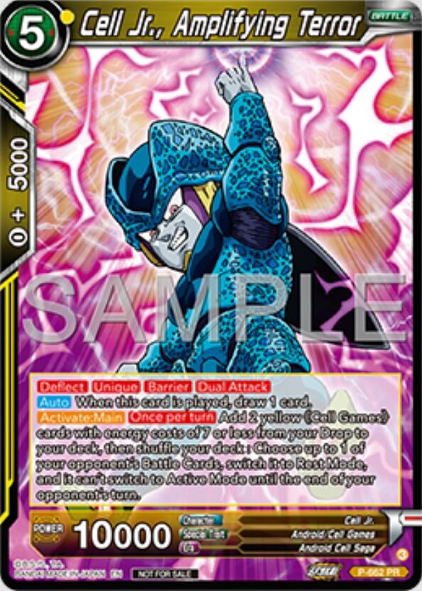 Image for Cell Jr., Amplifying Terror (Deluxe Pack 2025 Vol.1) (Promotion Cards) (P-662) - Dragon Ball Super: Masters