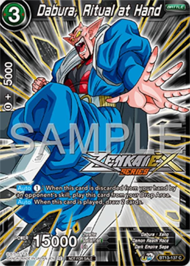Image for Dabura, Ritual at Hand (Event Pack 16) (Promotion Cards) (BT13-137) - Dragon Ball Super: Masters