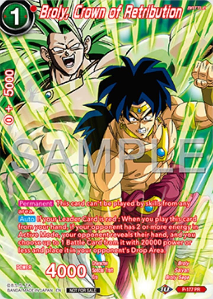 Image for Broly, Crown of Retribution (Premium Alt-Art Set 2025 Vol.1) (Promotion Cards) (P-177) - Dragon Ball Super: Masters