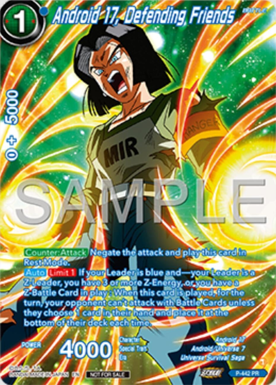 Image for Android 17, Defending Friends (Premium Alt-Art Set 2025 Vol.1) (Promotion Cards) (P-442) - Dragon Ball Super: Masters