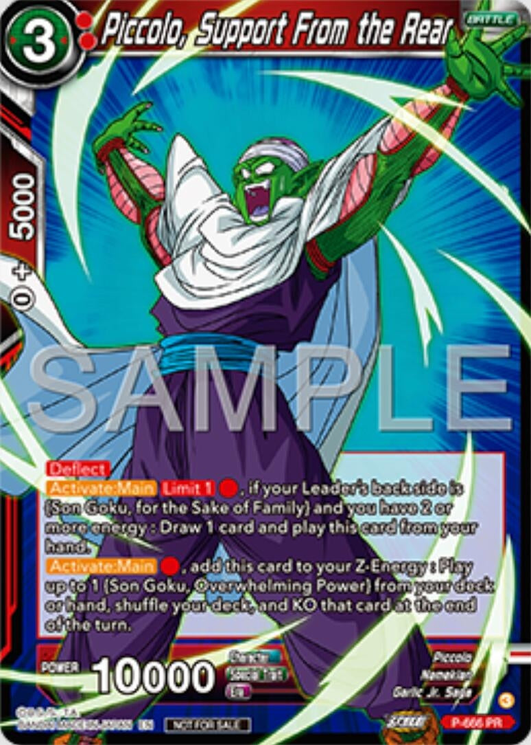 Image for Piccolo, Support From the Rear (Zenkai Series Tournament Pack Vol.11) (Tournament Promotion Cards) (P-666) - Dragon Ball Super: Masters