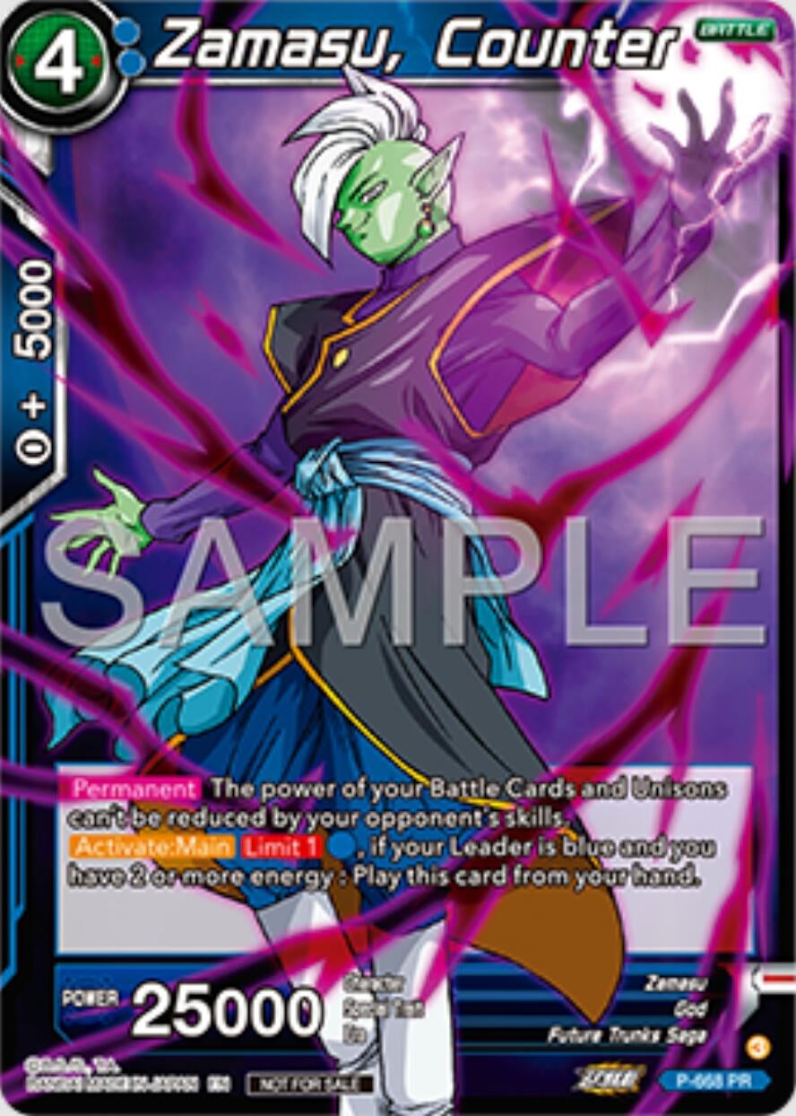 Image for Zamasu, Counter (Zenkai Series Tournament Pack Vol.11) (Tournament Promotion Cards) (P-668) - Dragon Ball Super: Masters