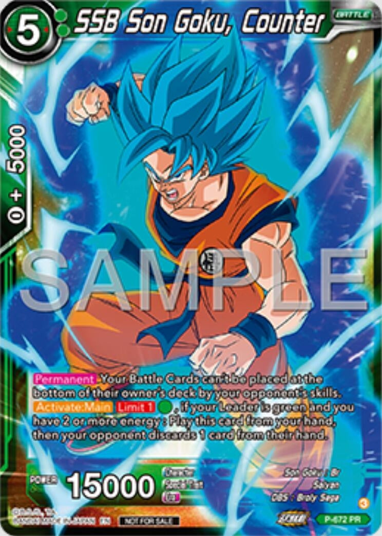 Image for SSB Son Goku, Counter (Zenkai Series Tournament Pack Vol.11) (Tournament Promotion Cards) (P-672) - Dragon Ball Super: Masters