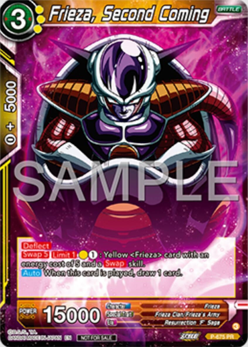 Image for Frieza, Second Coming (Zenkai Series Tournament Pack Vol.11) (Tournament Promotion Cards) (P-675) - Dragon Ball Super: Masters