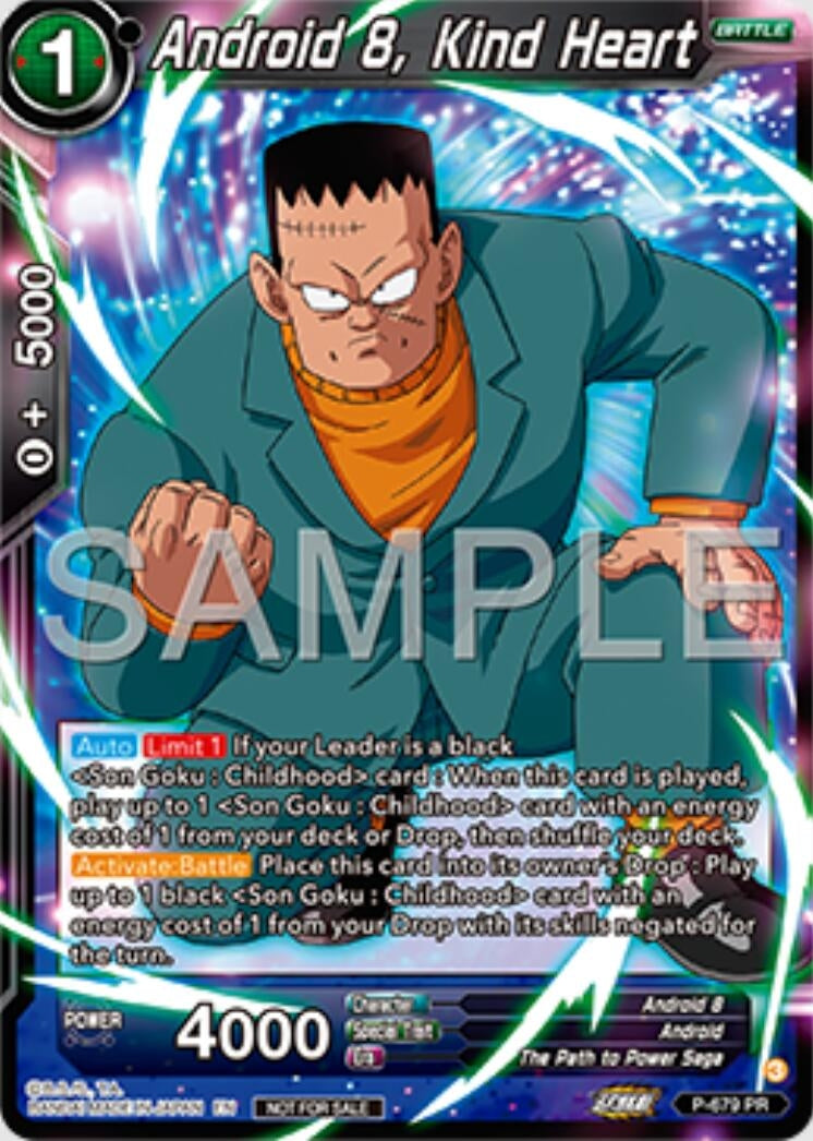 Image for Android 8, Kind Heart (Zenkai Series Tournament Pack Vol.11) (Tournament Promotion Cards) (P-679) - Dragon Ball Super: Masters