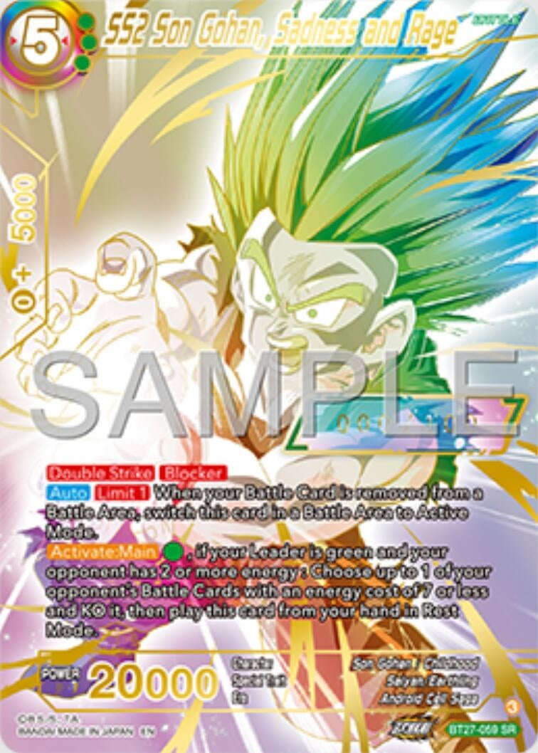 Image for SS2 Son Gohan, Sadness and Rage (Serial Numbered) (History of Z) (BT27-059) - Dragon Ball Super: Masters