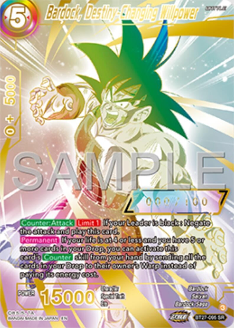 Image for Bardock, Destiny-Changing Willpower (Serial Numbered) (History of Z) (BT27-095) - Dragon Ball Super: Masters