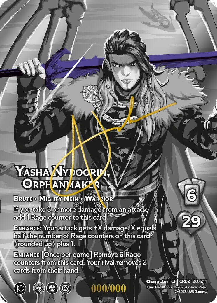 Image for Yasha Nydoorin, Orphanmaker (Serial Numbered) (Critical Role: Heroes of Exandria) (20/211) - UniVersus