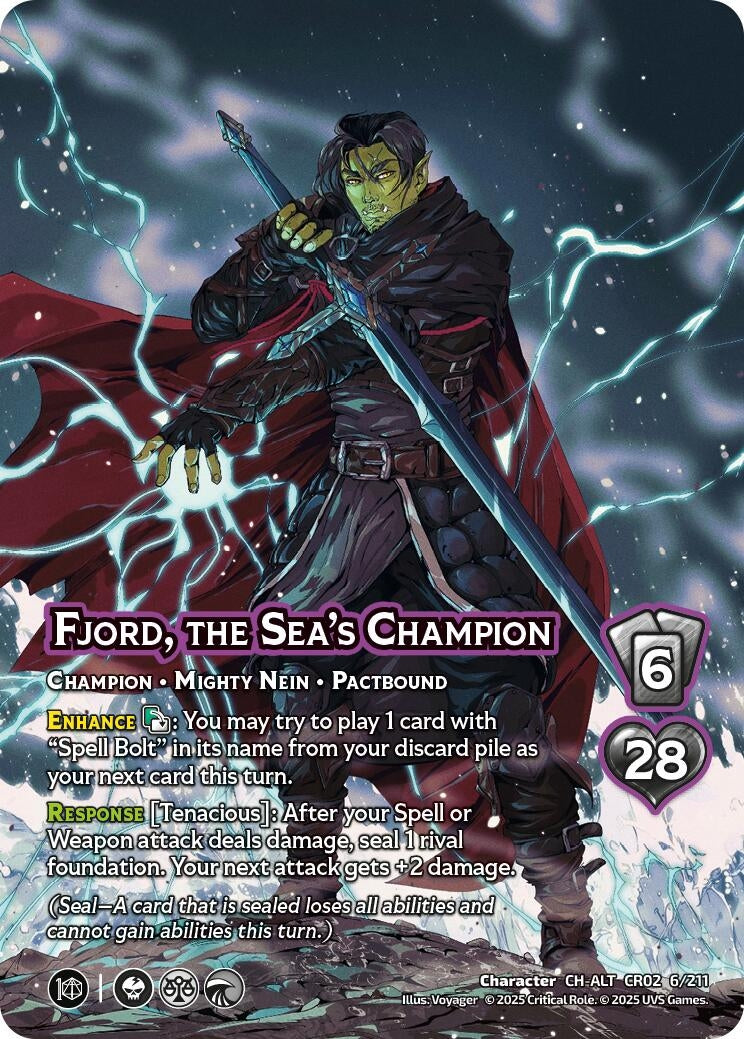 Image for Fjord, the Sea's Champion (Alternate Art) (Critical Role: Heroes of Exandria) (6/211) - UniVersus