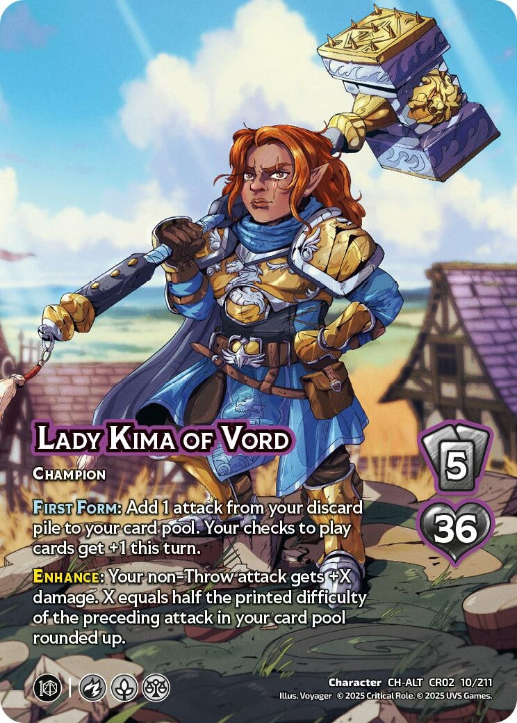 Image for Lady Kima of Vord (Alternate Art) (Critical Role: Heroes of Exandria) (10/211) - UniVersus