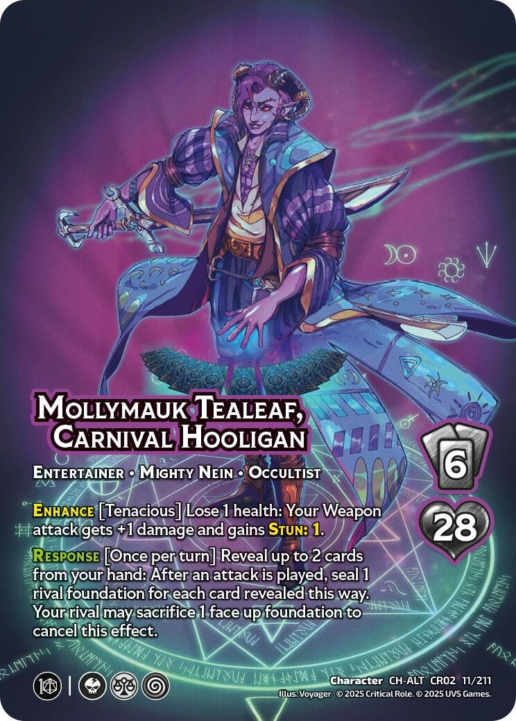 Image for Mollymauk Tealeaf, Carnival Hooligan (Alternate Art) (Critical Role: Heroes of Exandria) (11/211) - UniVersus