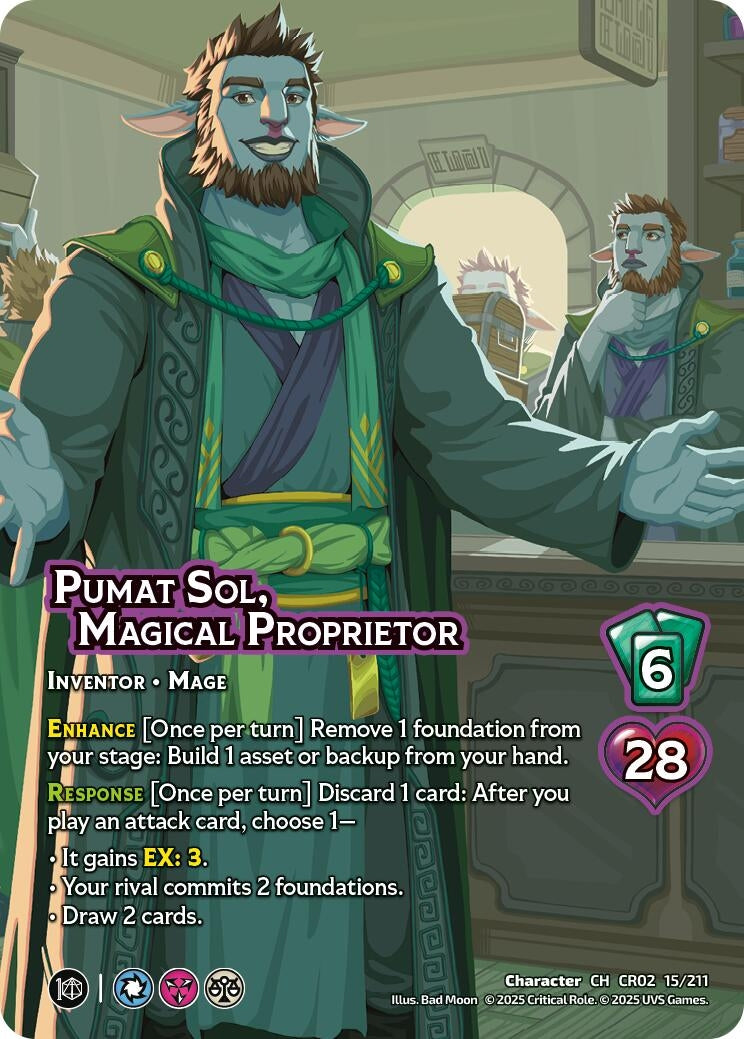 Image for Pumat Sol, Magical Proprietor (Critical Role: Heroes of Exandria) (15/211) - UniVersus