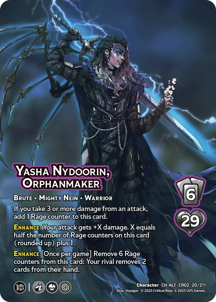 Image for Yasha Nydoorin, Orphanmaker (Alternate Art) (Critical Role: Heroes of Exandria) (20/211) - UniVersus