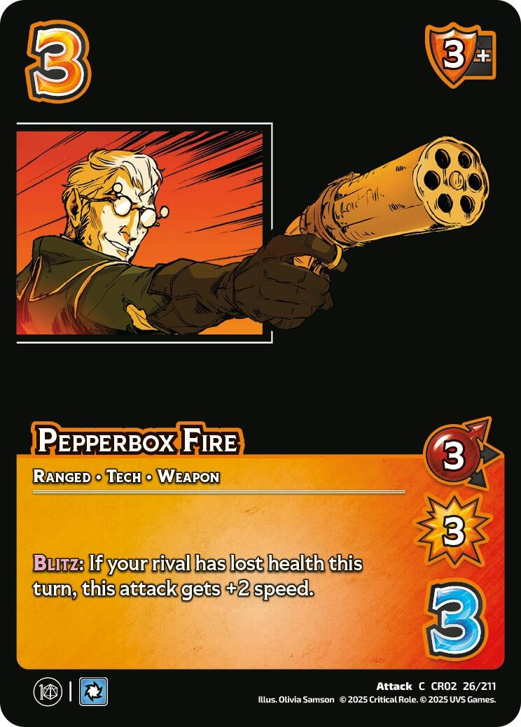 Image for Pepperbox Fire (Critical Role: Heroes of Exandria) (26/211) - UniVersus