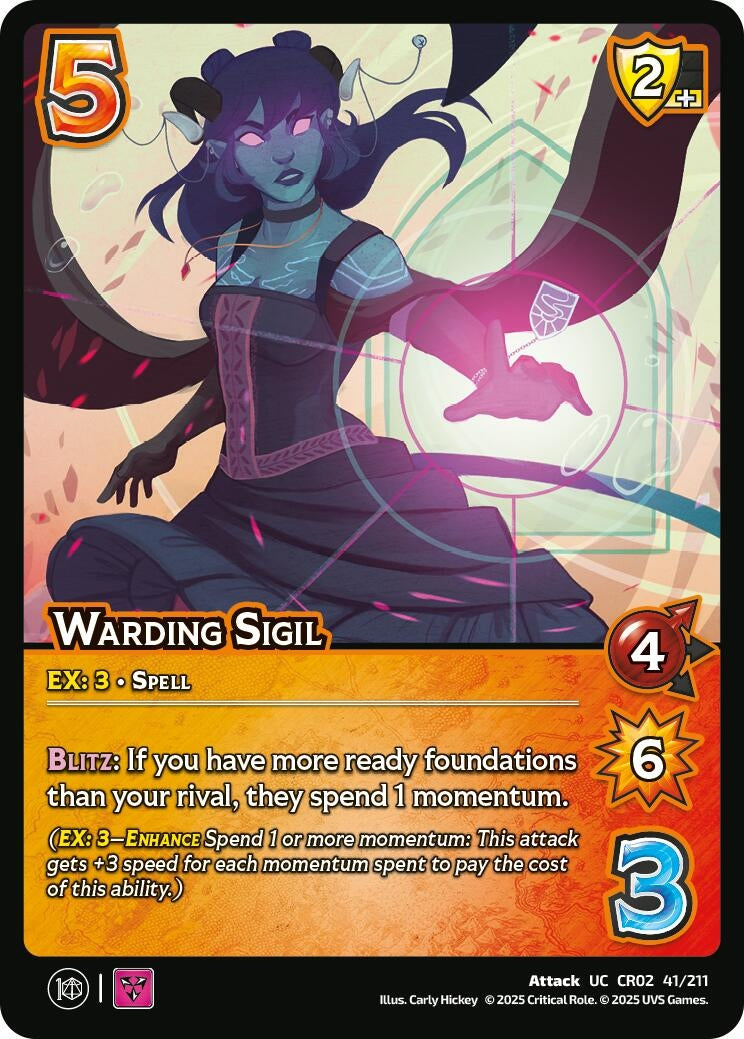 Image for Warding Sigil (Critical Role: Heroes of Exandria) (41/211) - UniVersus