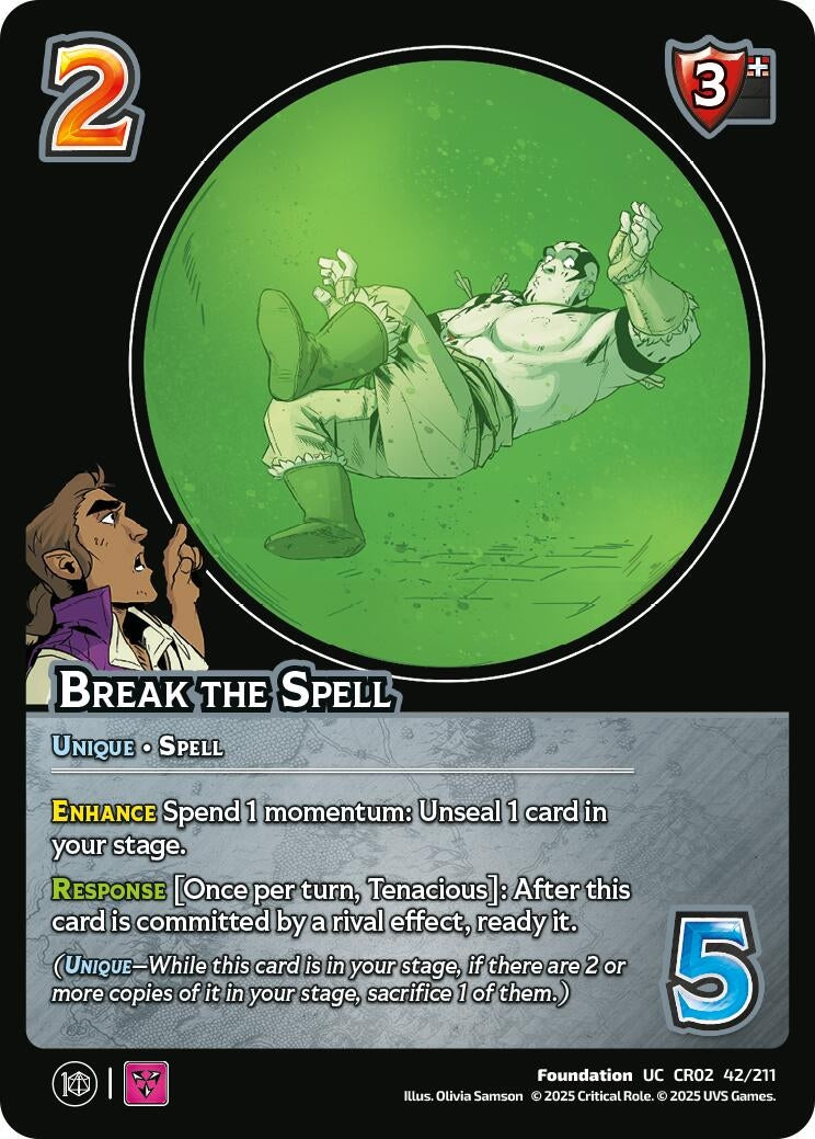 Image for Break the Spell (Critical Role: Heroes of Exandria) (42/211) - UniVersus