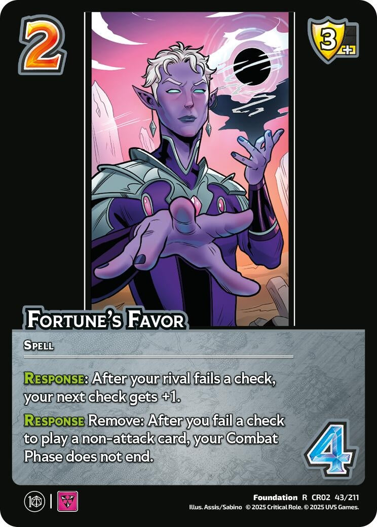 Image for Fortune's Favor (Critical Role: Heroes of Exandria) (43/211) - UniVersus