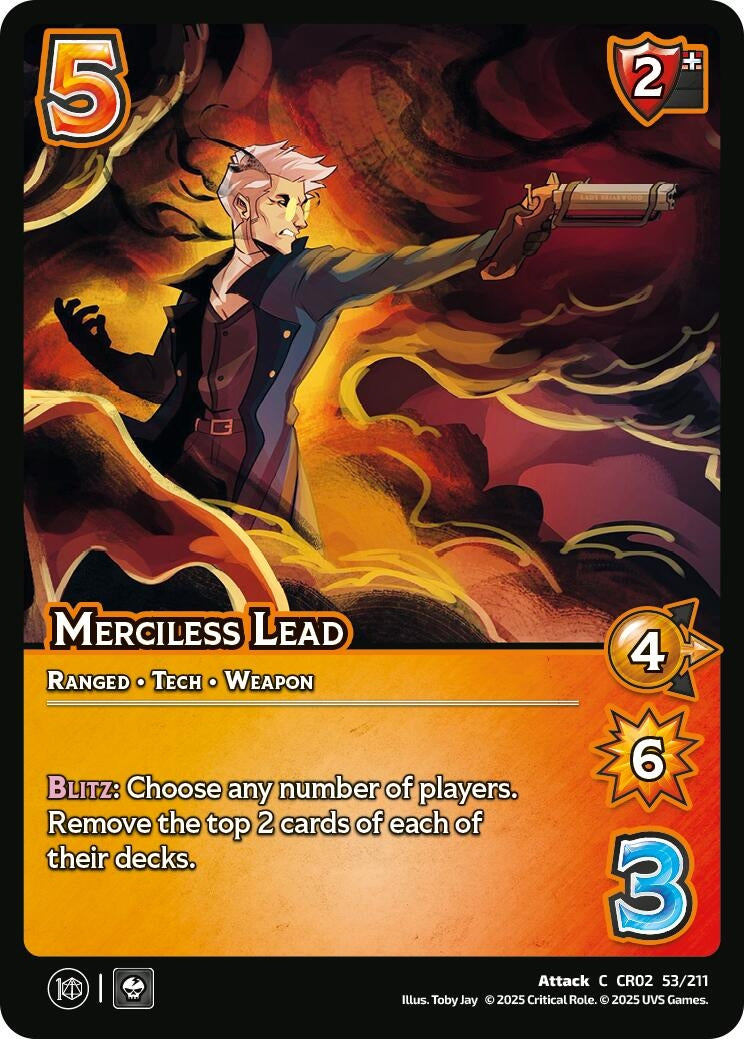 Image for Merciless Lead (Critical Role: Heroes of Exandria) (53/211) - UniVersus