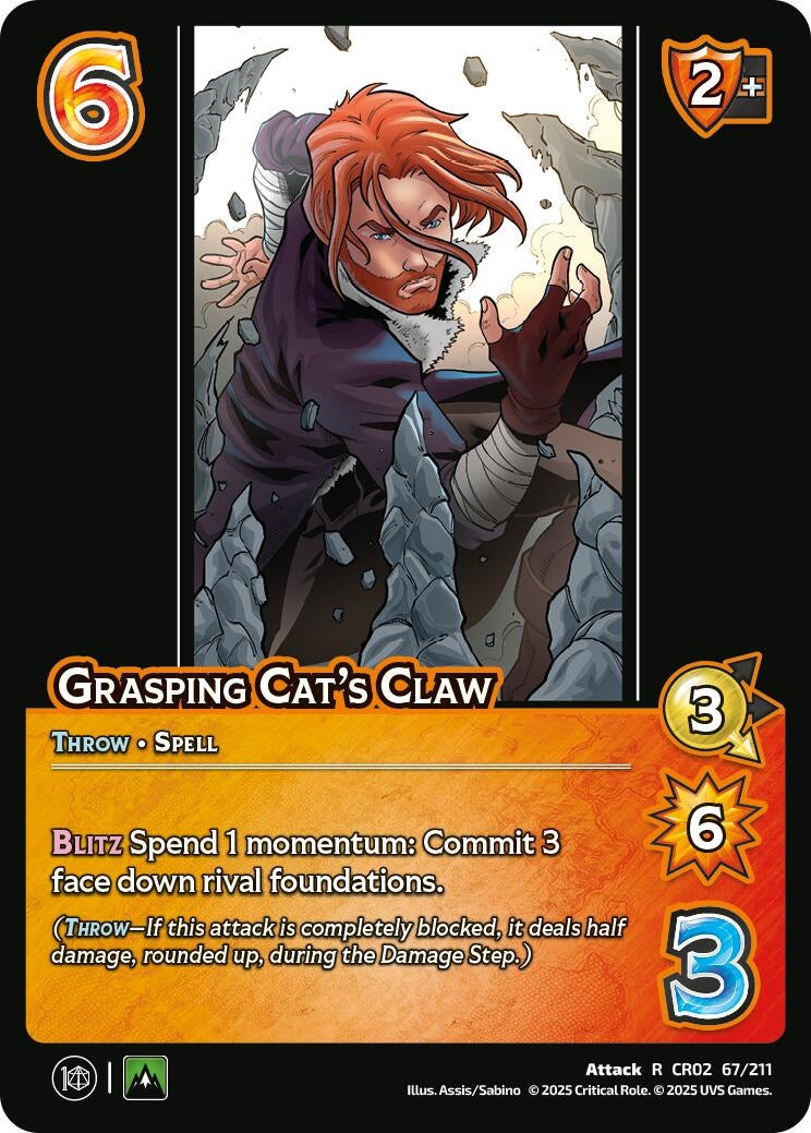 Image for Grasping Cat's Claw (Critical Role: Heroes of Exandria) (67/211) - UniVersus