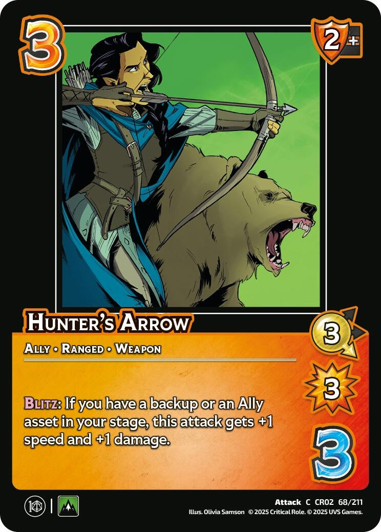 Image for Hunter's Arrow (Critical Role: Heroes of Exandria) (68/211) - UniVersus