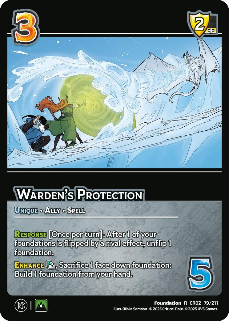 Image for Warden's Protection (Critical Role: Heroes of Exandria) (79/211) - UniVersus